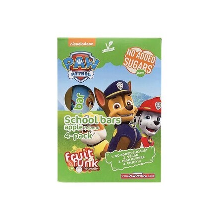 Batoane din fructe cu mere Paw Patrol, 80 gr, Fruit Funk