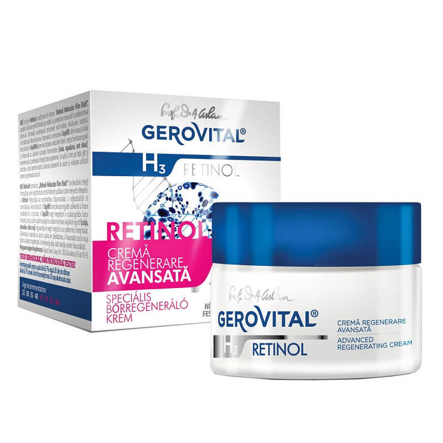 Gerovital H3 Retinol Erweiterte Regenerationscreme, 50 ml, Farmec