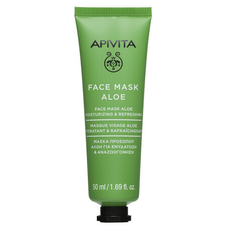 Mascarilla hidratante con Aloe Vera, 50 ml, Apivita