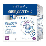 Crema pentru ten matur, uscat, ridat Gerovital H3 Classic 55+, 50 ml, Farmec