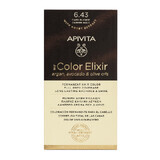 Vopsea pentru par My Color Elixir, nuanta 6.43, Apivita