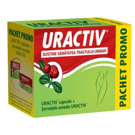 Uractiv-Paket, 21 Kapseln + Feuchttücher, Fiterman Pharma