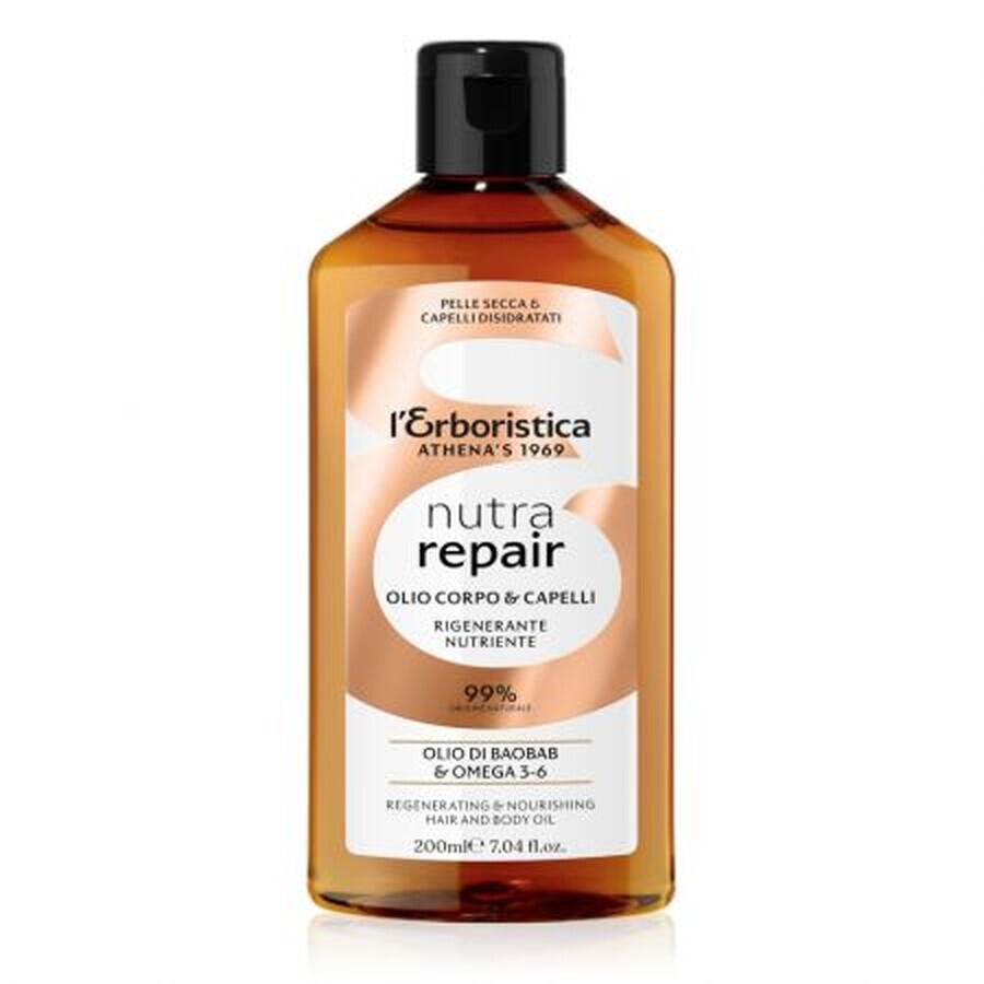 Regenerierendes und pflegendes Öl für Körper und Haar Nutra Repair, 200 ml, L'erboristica