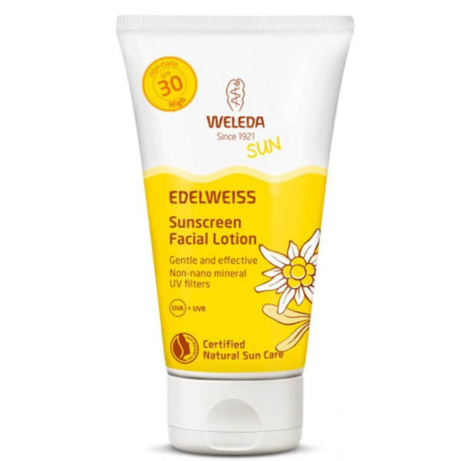 Crema protectie solara cu floare de colt pentru fata SPF 30 Sun, 50 ml, Weleda