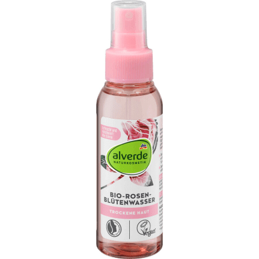 Alverde Naturkosmetik Apă de față cu trandafiri eco, 100 ml