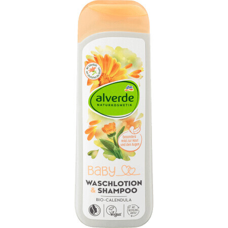 Alverde Naturkosmetik Baby Lotion & Shampoo mit Ringelblume, 250 ml