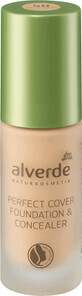 Alverde Naturkosmetik Perfect Cover Foundation &amp; Abdeckstift - Nr. 50, 20 ml