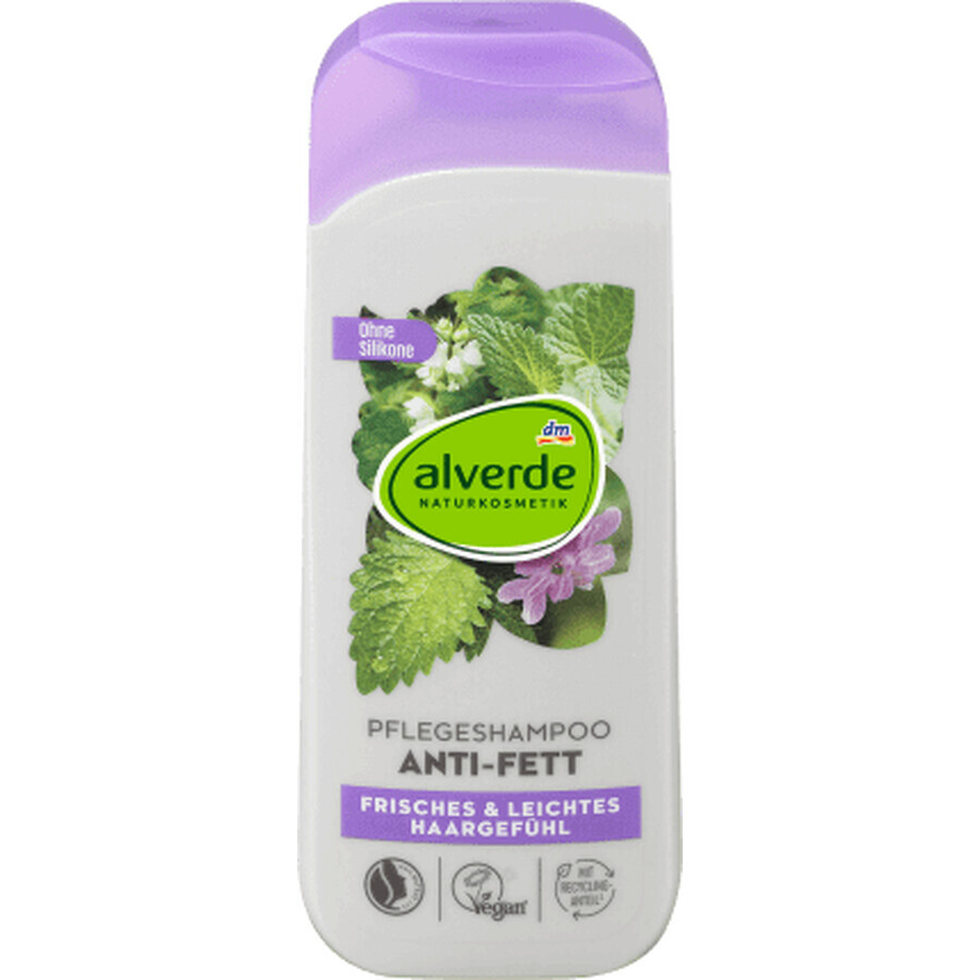 Alverde Naturkosmetik Șampon anti păr gras cu urzică, 200 ml
