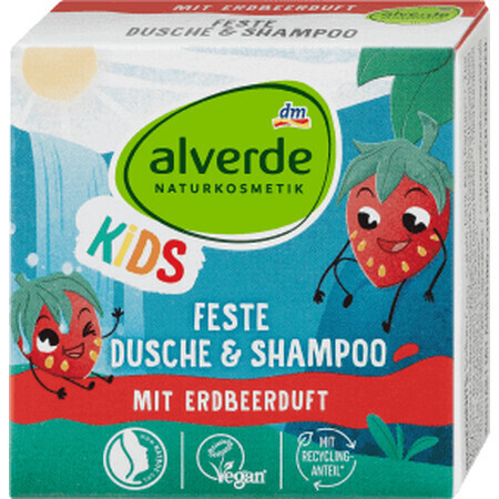 Alverde Naturkosmetik Duschseife & Shampoo für Kinder, 60 g