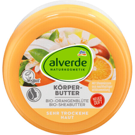 Alverde Naturkosmetik Unt de corp portocală și unt de shea, 200 ml