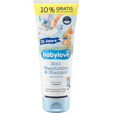 Babylove Gel de duș si șampon 2 în 1, 220 ml