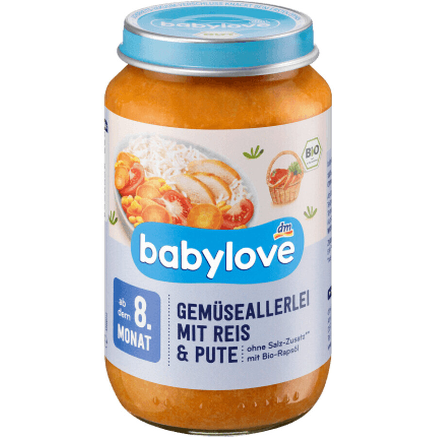 Babylove Gemüse mit Reis & Pute 8+ ECO, 220 g