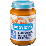 Babylove vegetable with rice &amp; chicken 5+ ECO, 190 g