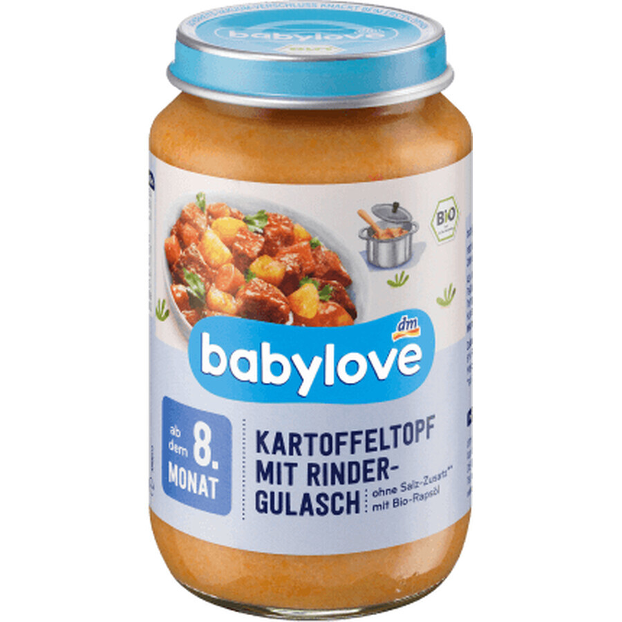 Babylove Kartoffelmenü mit Rindergulasch 8+, 220 g