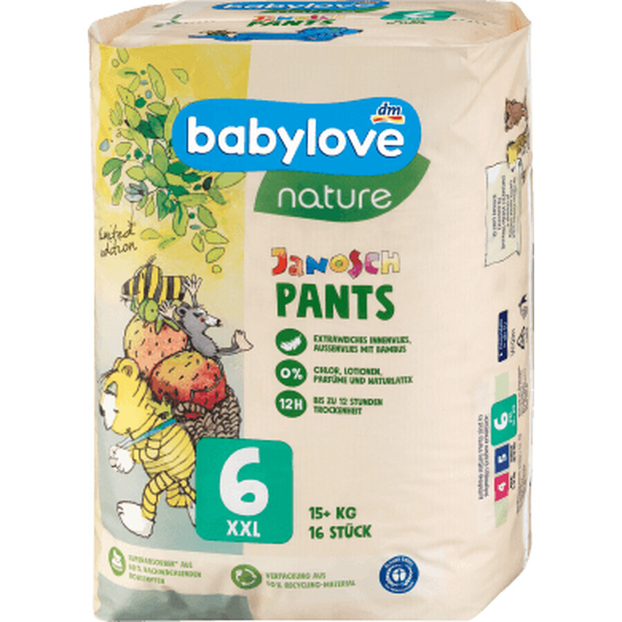 Babylove nature nature scutece chiloțel nr.6, 16 buc