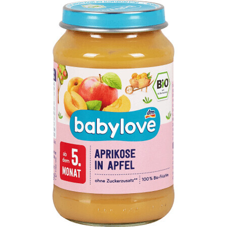 Babylove Aprikosen- und Apfelpüree, 190 g