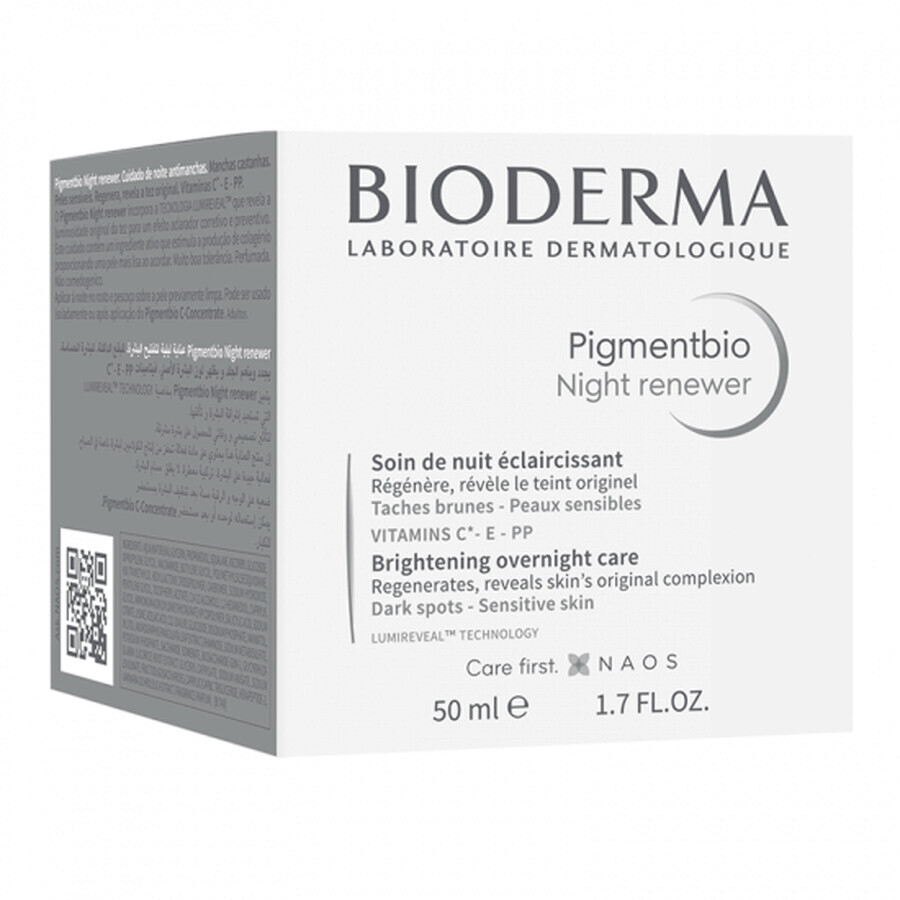 Bioderma Pigmentbio Regenererende Nachtcrème, 50 ml