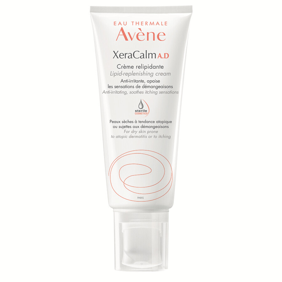 XeraCalm AD, 200 ml, Avene, rückfettende Creme für trockene, zu Neurodermitis oder Juckreiz neigende Haut