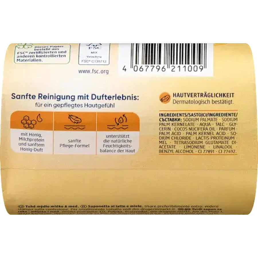 Balea Săpun cu lapte și miere, 150 g