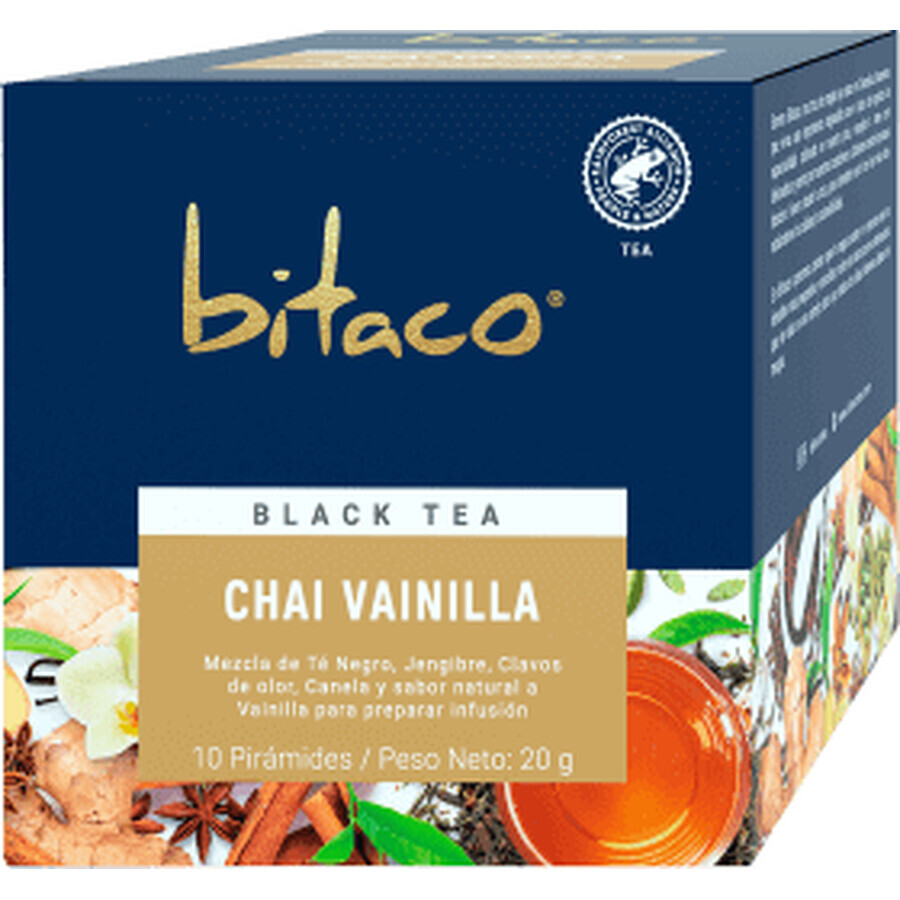 bitaco Schwarzer Tee Chai Vanille, 20 g
