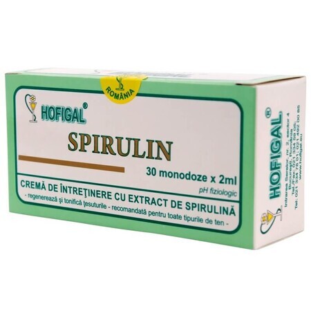 Spirulin Creme, 30 Einzeldosen, Hofigal