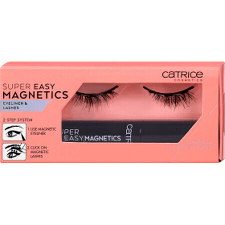 Catrice Super Easy gene false și tuș magnetic 010 Magical Volume, 1 buc