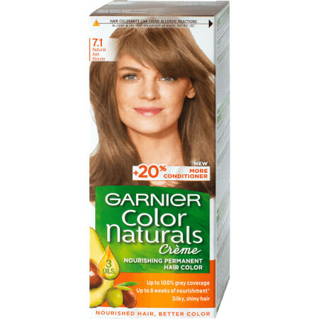 Color Naturals Vopsea de păr permanentă 7.1 blond cenuşiu, 1 buc