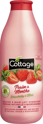 Cottage Erdbeere & Minze Duschgel & Bademilch 750ml