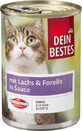 Dein Bestes conservă hrană umedă pentru pisici somon&amp;păstrăv &#238;n sos, 400 g