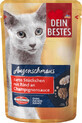 Dein Bestes Hrană pentru pisici cu carne de vită &#238;n sos de ciuperci, 100 g