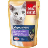 Dein Bestes Katzenfutter mit Lachs und Spinat, 100 g