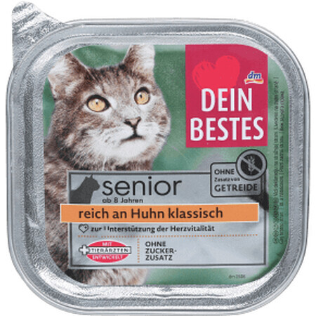 Dein Bestes Nassfutter mit Huhn für ältere Katzen, 100 g