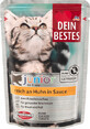 Dein Bestes pliculeț hrană umedă pentru pisici junior găină &#238;n sos, 100 g