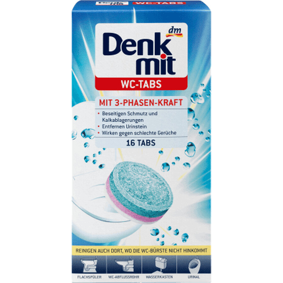 Denkmit tablete pentru curățare WC 16x25g, 400 g