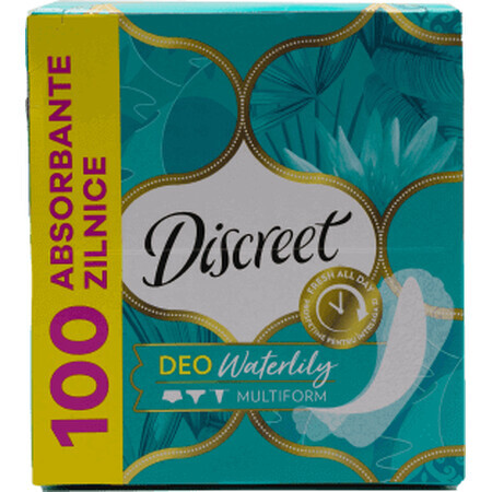 Discreet Multiform Waterlily Daily Absorbents, 100 Stück