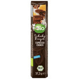 DmBio Baton de  ciocolată cu lapte, espresso și crunch, 37,5 g