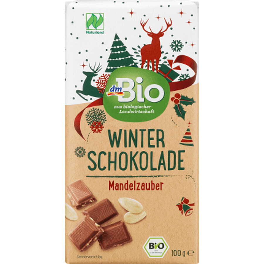DmBio Ciocolată cu migdale ECO, 100 g