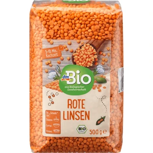 DmBio Rote Linsen, 500 g