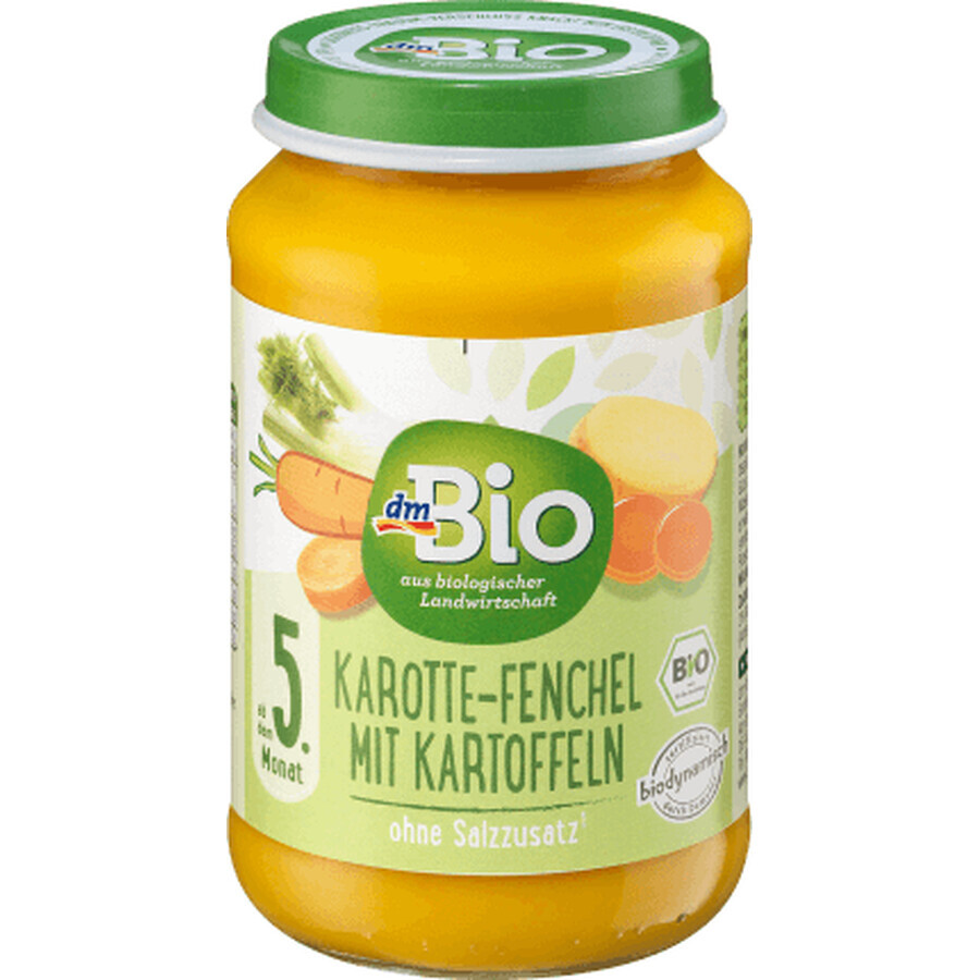 DmBio Menü mit Karotten und Kartoffeln 5+, 190 g