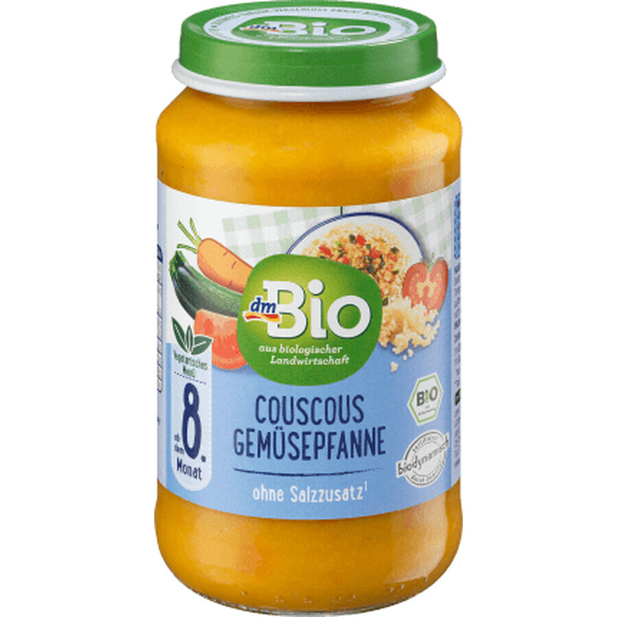 DmBio Vegetarisches Menü Gebratenes Gemüse und Couscous 8+, 220 g