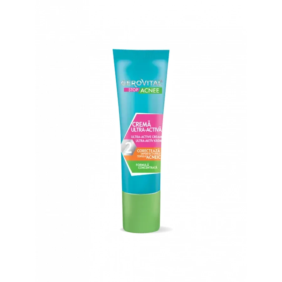 Gerovital Stop Akne Ultra Active Creme 2, 15 ml, Farmec