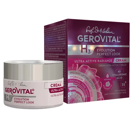 Gerovital H3 Evolution Perfect Look Ultra-actieve en verhelderende crème, 50 ml, Farmec