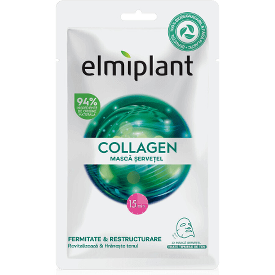 Elmiplant Collagen Serum Maske, 1 Stück