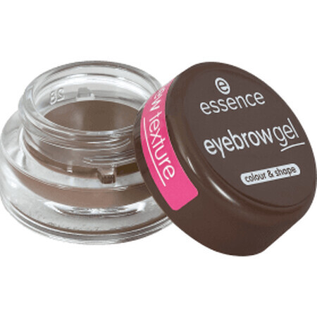 Essence Cosmetics Colour & Shape gel pentru sprâncene 04 Dark Brown, 3 g