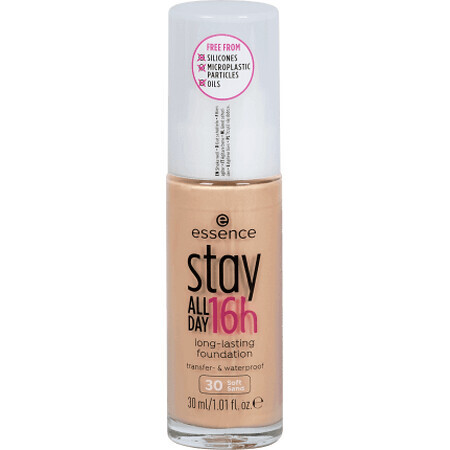 Essence Cosmetics Stay All Day 16h Long-Lasting Foundation 30 Soft Sand, 30 ml