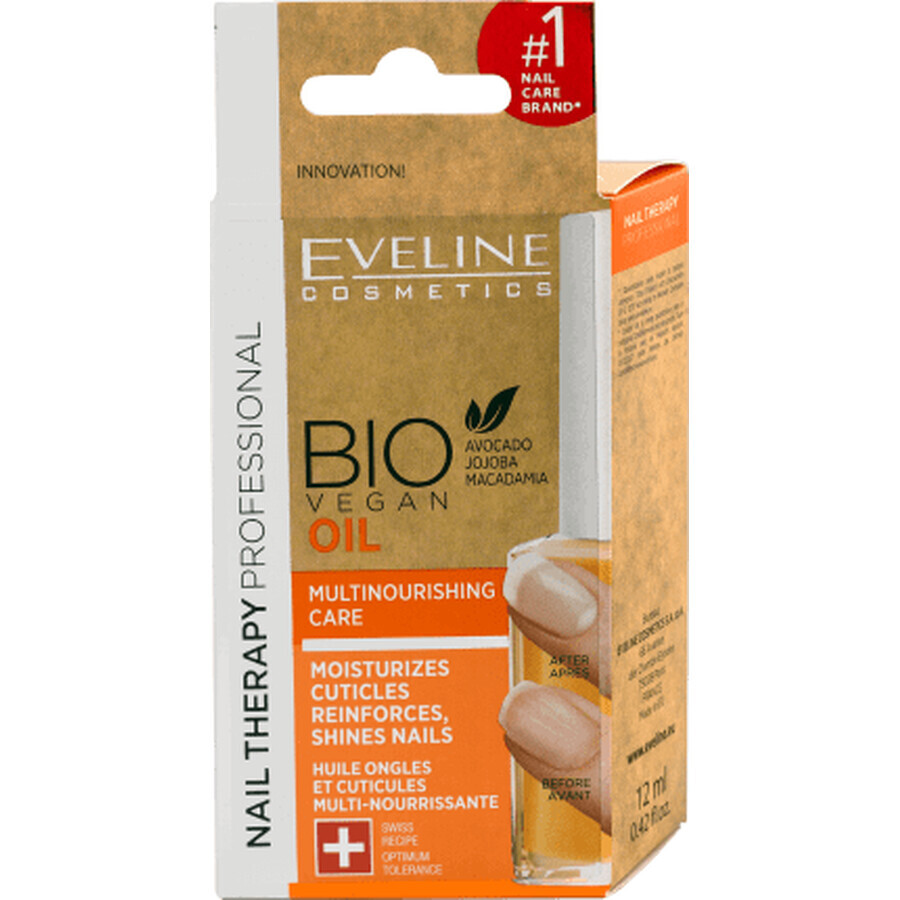 Eveline Cosmetics Ulei cuticule BIO Vegan, 12 ml