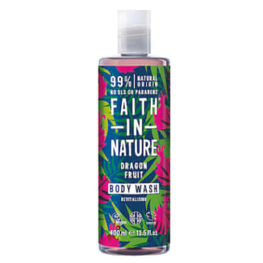 Faith in Nature Gel de duș natural revitalizant Dragon Fruit, 400 ml