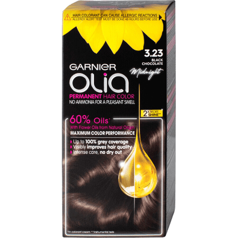 Garnier Olia Ammonia-free permanent hair dye 3.23 dark chocolate, 1 pc