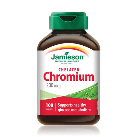 Crom Chelat 200mcg, 100 tablete, Jamieson