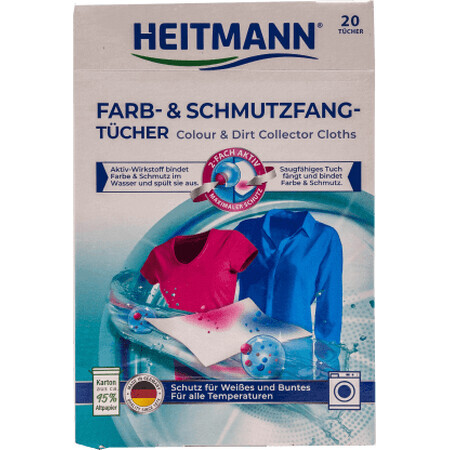 HEITMANN Farbfangtücher, 20 Stück